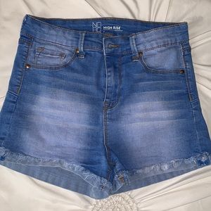 Size 7 Juniors High Waist Jean Shorts